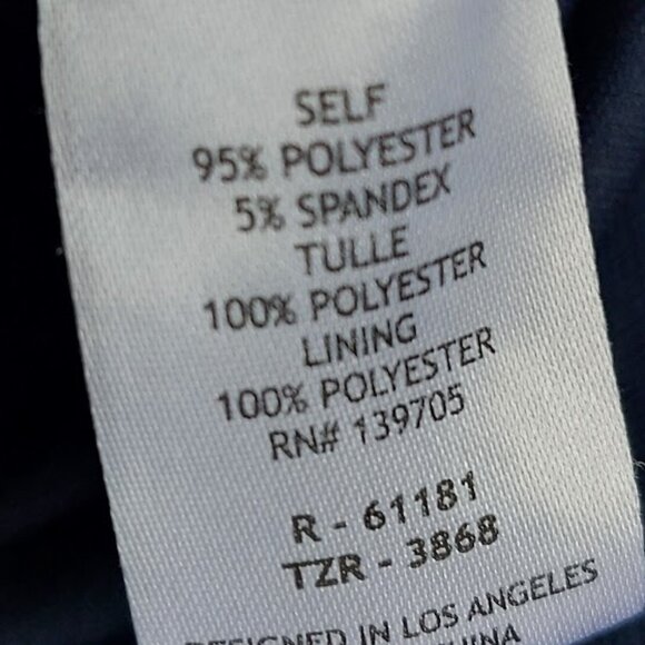 Dark Blue Formal Evening Party Dress Girls Size 16 - Picture 9 of 9